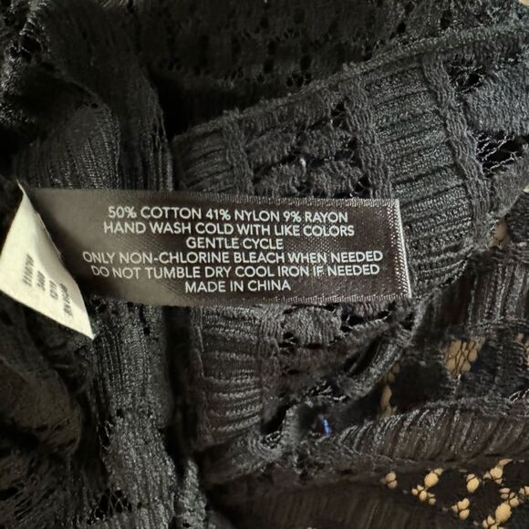 Lane Bryant Dolman Sleeve Kimono Cardigan Light Weight Black One Size - Picture 4 of 5